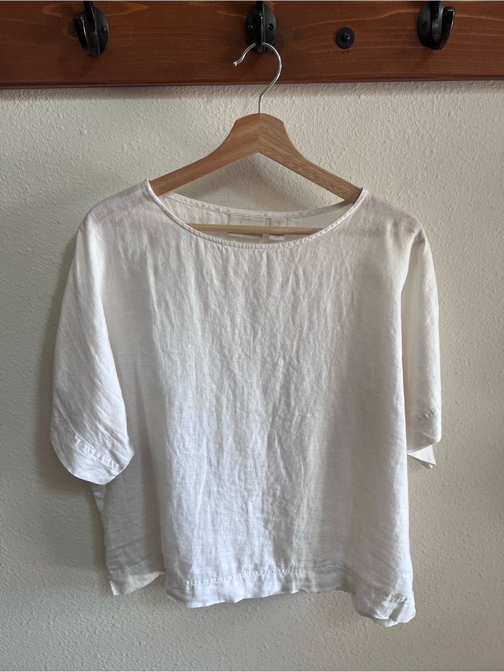Chico's White Linen Blouse